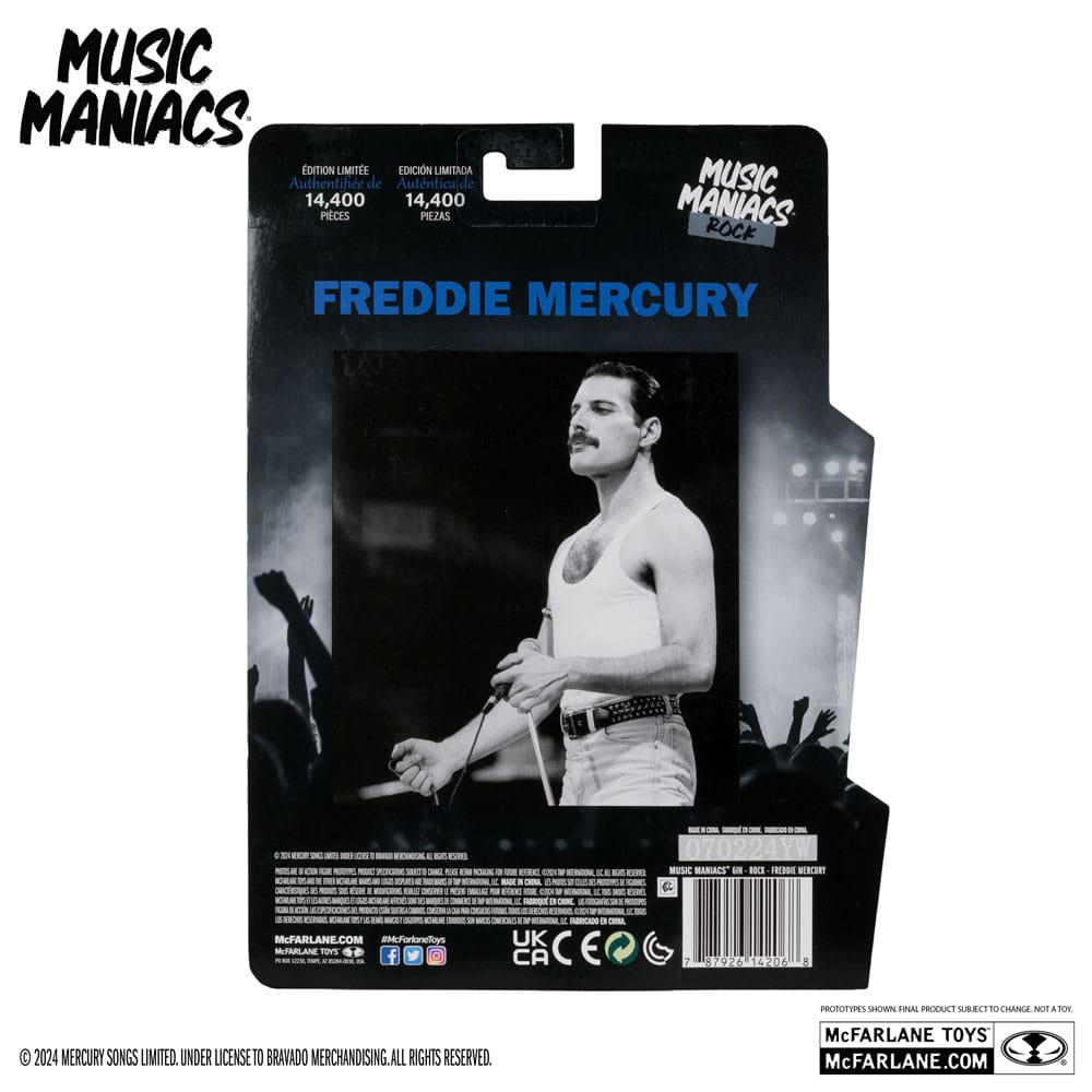 Music Maniacs Rock figurine Freddy Mercury 15 cm