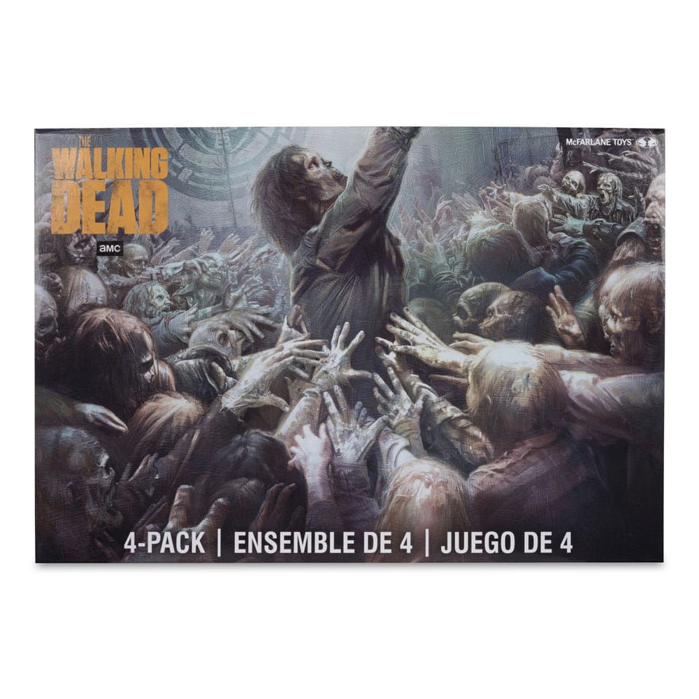 The Walking Dead pack 4 figurines Walkers 13 cm