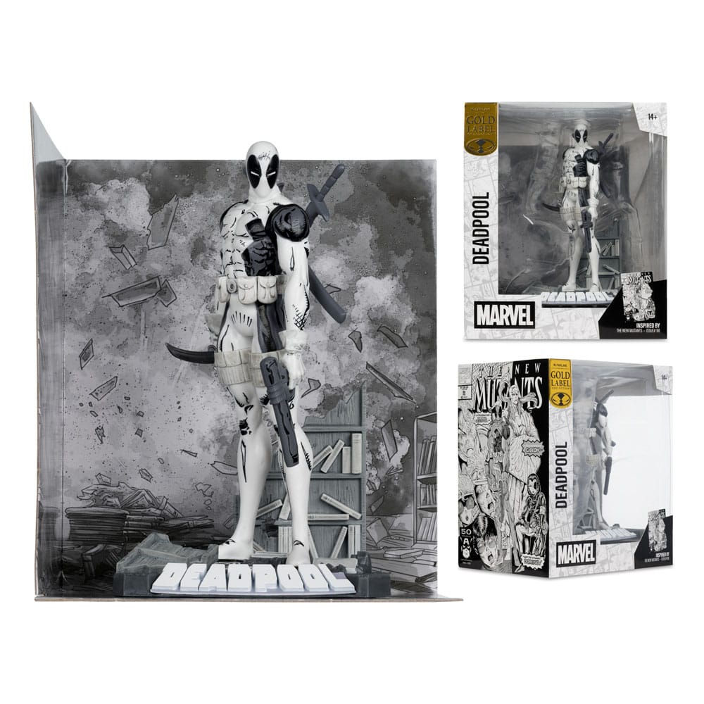Marvel Collection statuette PVC 1/10 Deadpool (The New Mutants #98) (Line Art) (Gold Label) 17 cm