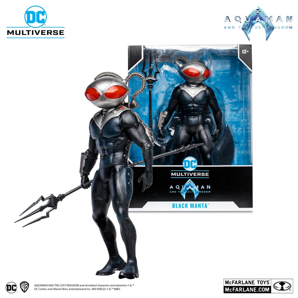 Aquaman et le Royaume perdu figurine Megafig DC Multiverse Black Manta 30 cm