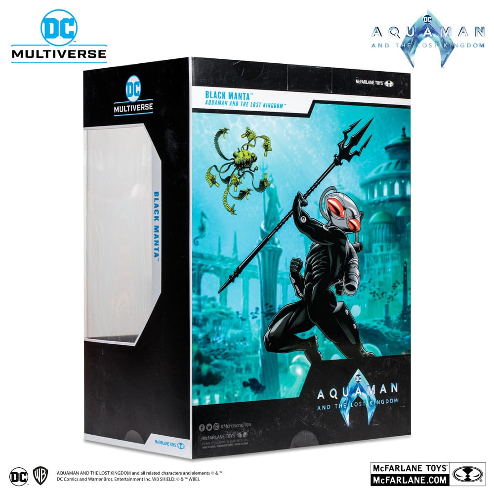 Aquaman et le Royaume perdu figurine Megafig DC Multiverse Black Manta 30 cm