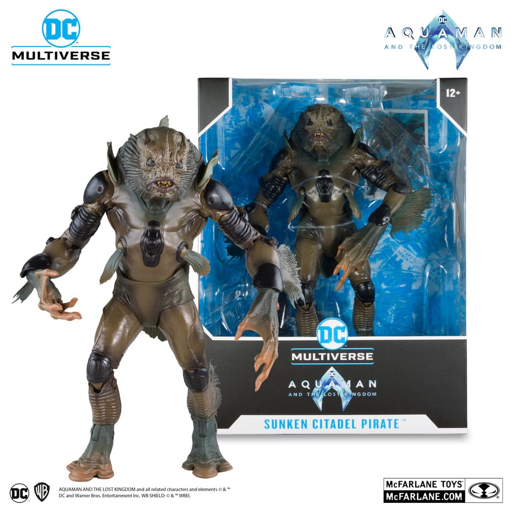 Aquaman et le Royaume perdu figurine Megafig DC Multiverse Sunken Citadel Pirate 30 cm