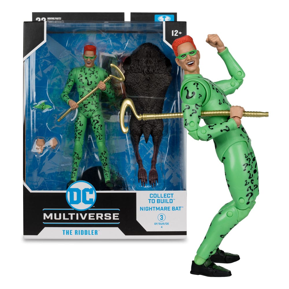 DC figurine Build A Megafig Batman Forever The Riddler (Gold Label) 18 cm