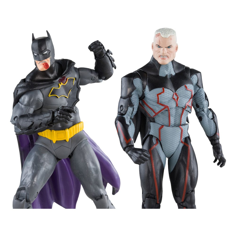 DC Collector figurines Pack de 2 Omega (Unmasked) & Batman (Bloody)(Gold Label) 18 cm