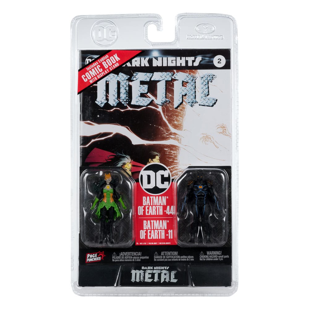 DC Direct Page Punchers pack 2 figurines Batman of Earth-44 & Batman of Earth-11 (Dark Nights: Metal) 8 cm