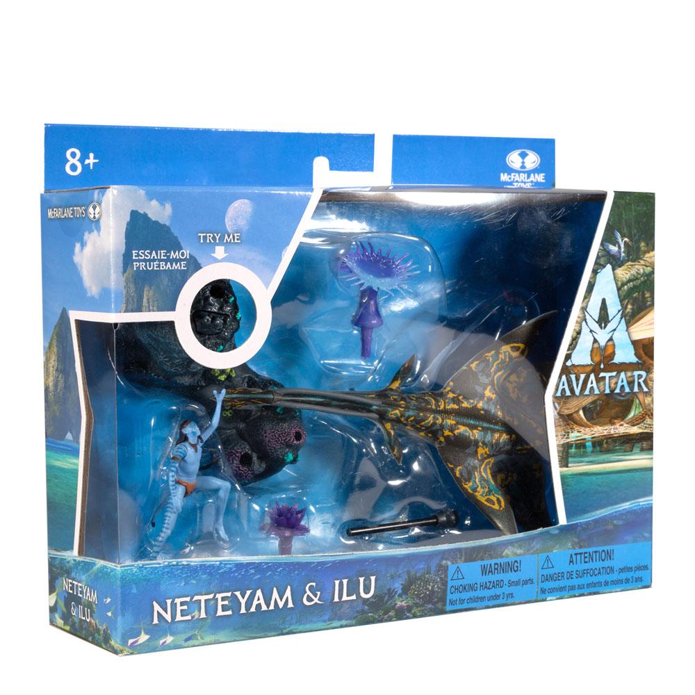 Avatar : La Voie de l'eau figurines Deluxe Medium Neteyam & Ilu