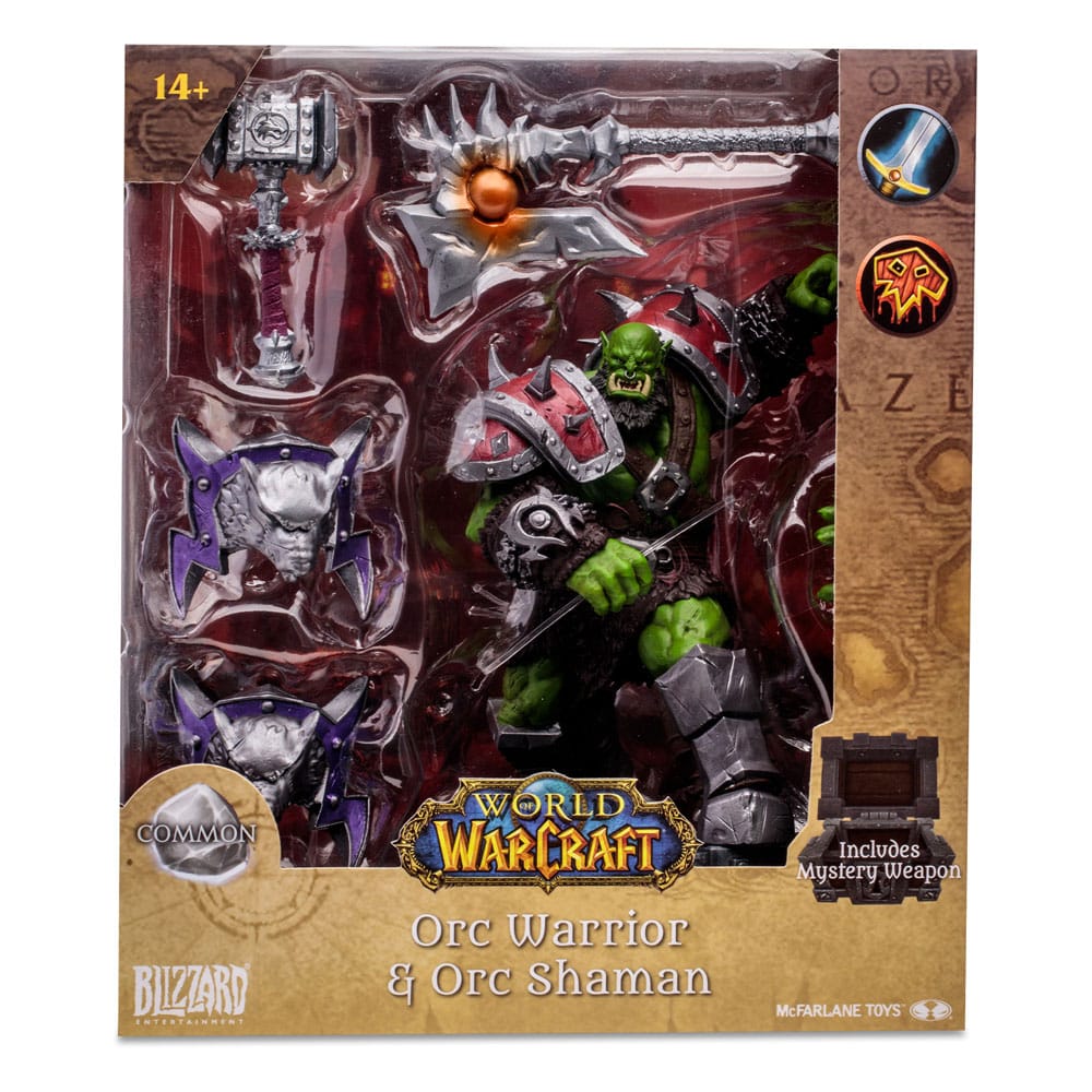 World of Warcraft figurine Orc: Shaman / Warrior 15 cm