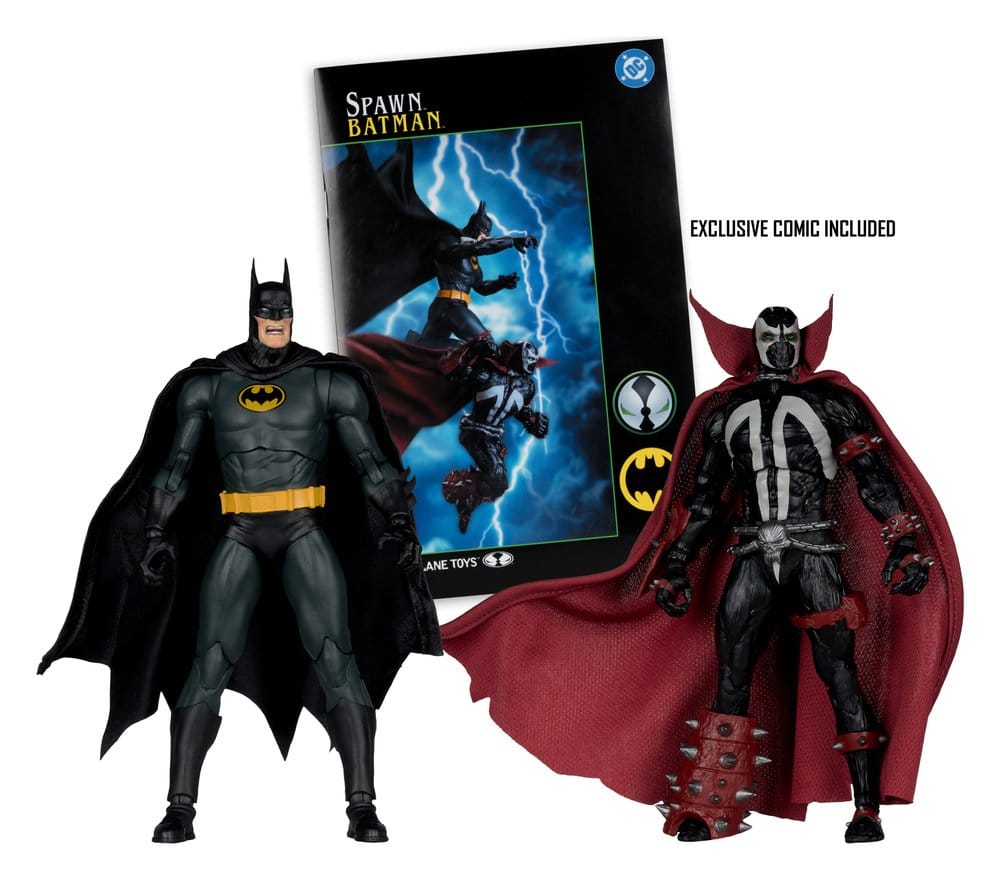 DC Multiverse McFarlane Collector Edition pack de 2 figurines Batman & Spawn (Gold Label) 18 cm