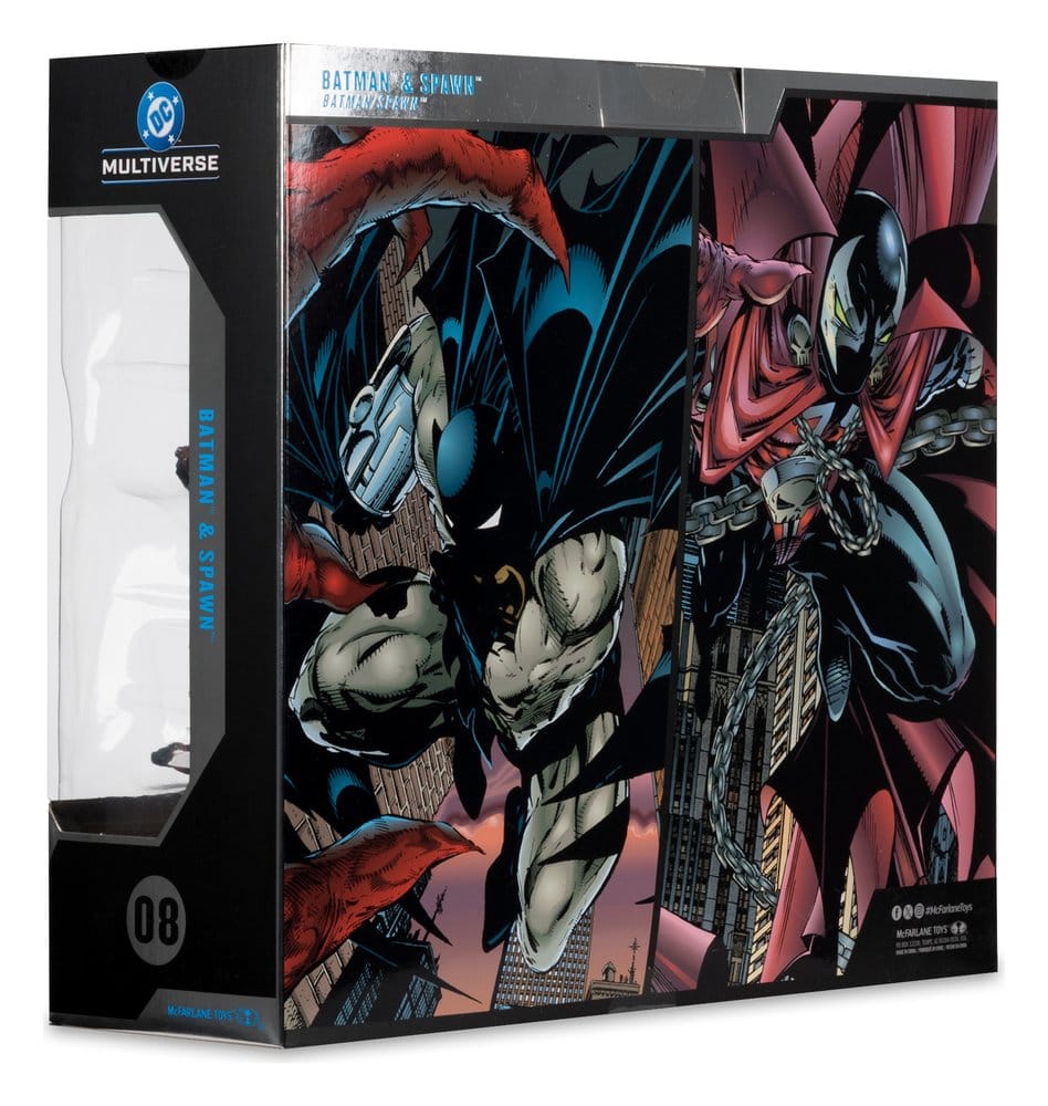 DC Multiverse McFarlane Collector Edition pack de 2 figurines Batman & Spawn (Gold Label) 18 cm