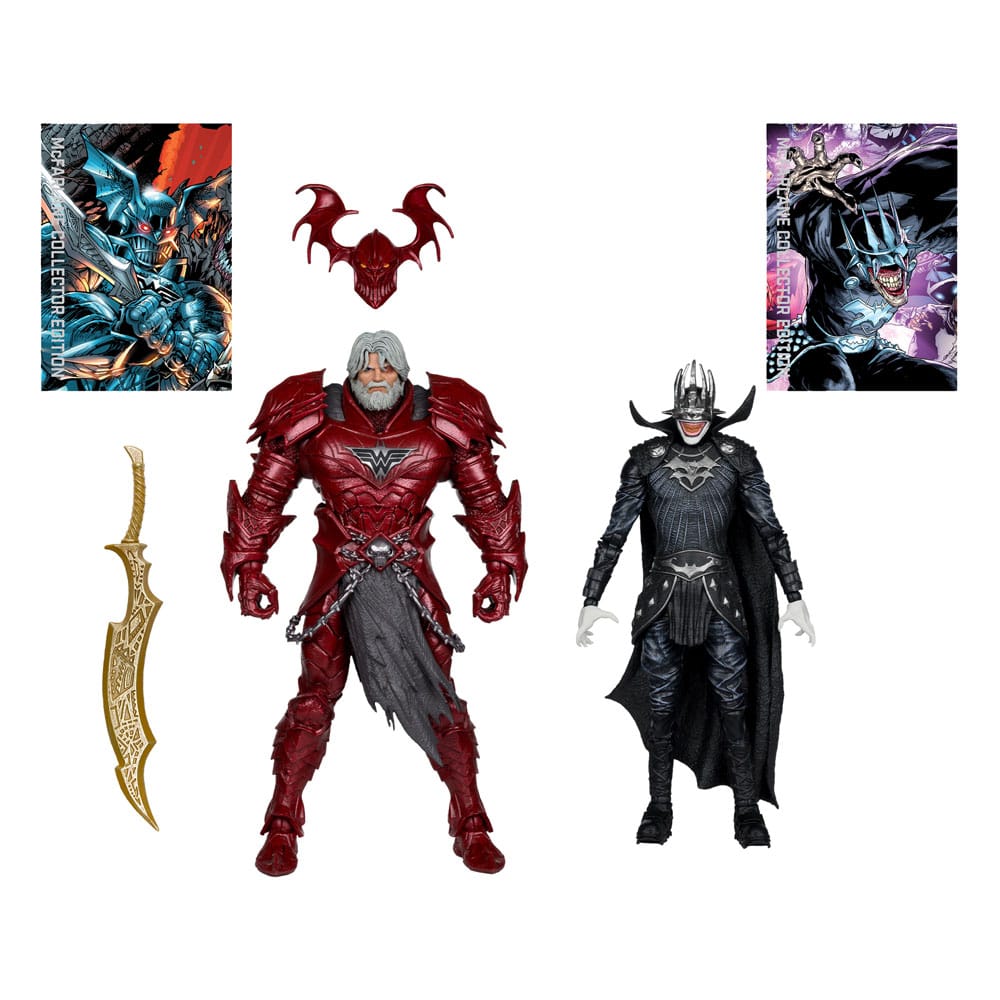 DC Multiverse McFarlane Collector Edition pack 2 figurines #04 Batman who laughs (Knight Armor) & Merciless (Dark Multiverse)  18 cm