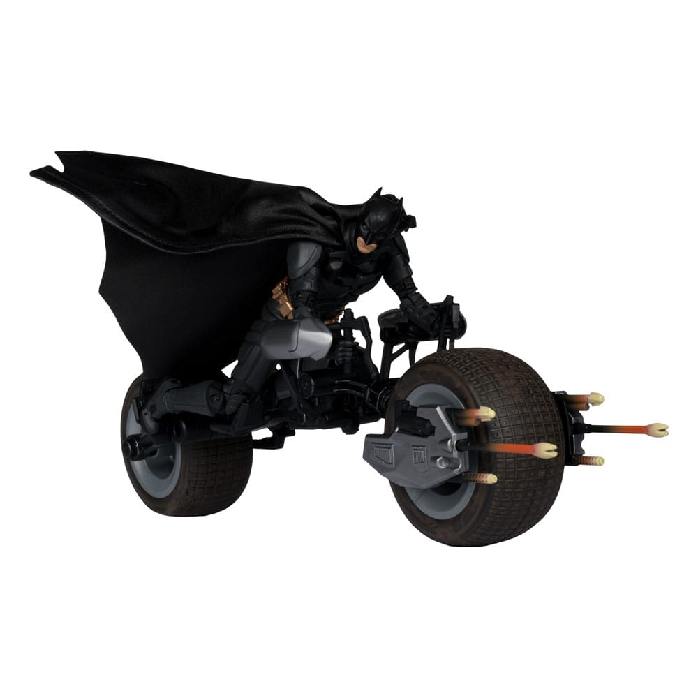 The Dark Knight DC Multiverse figurine avec véhicule Batman & The Batpod 18 cm