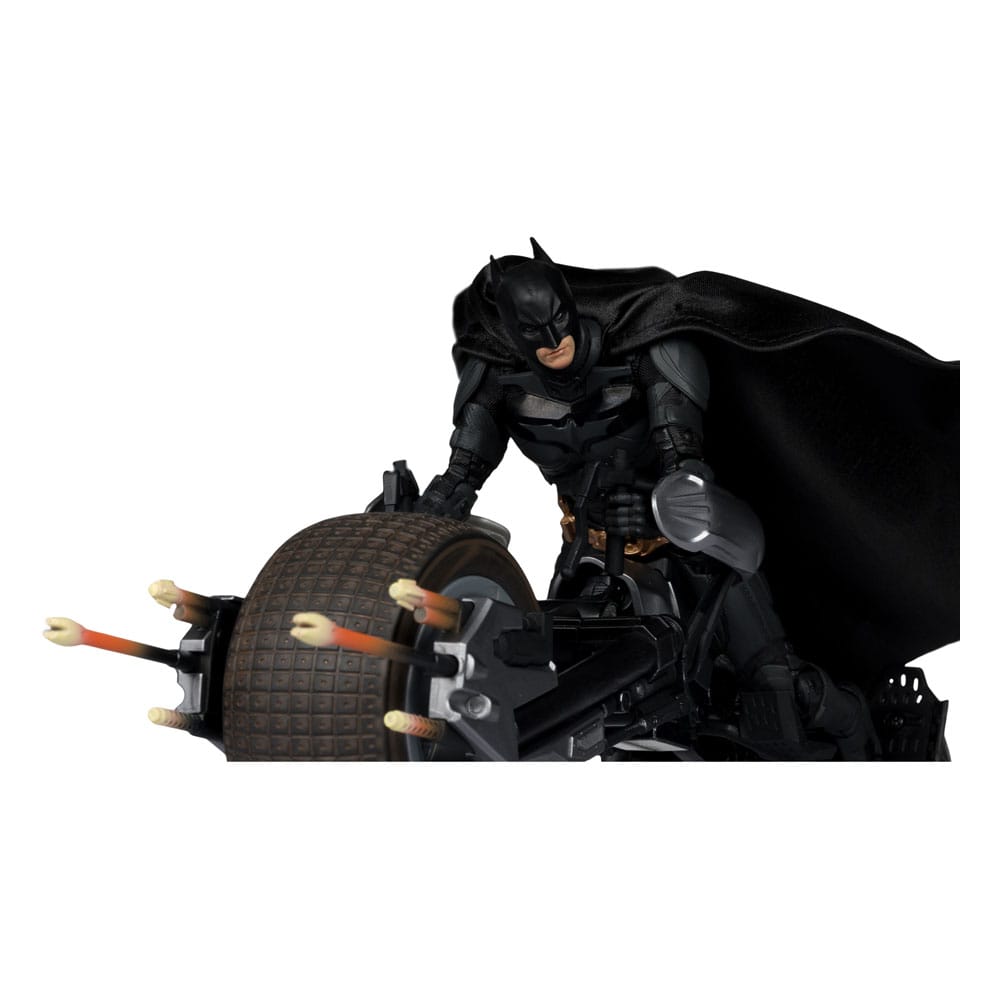 The Dark Knight DC Multiverse figurine avec véhicule Batman & The Batpod 18 cm
