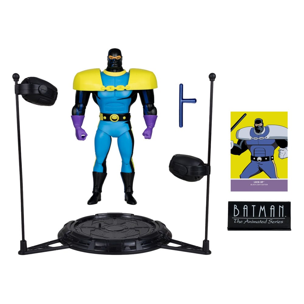 Batman: The Animated Series DC Direct figurine Build-A Wave 5 Lock-Up Black Light Edition (Gold Label) 15 cm