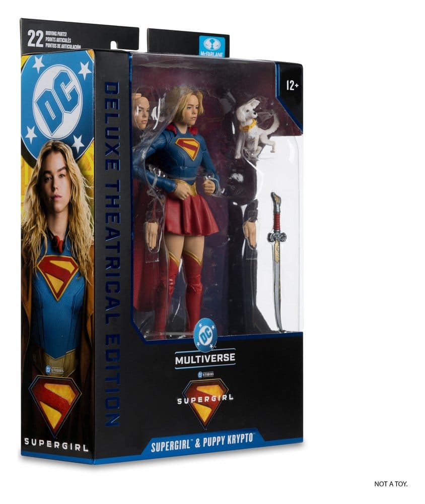 Supergirl (2026) DC Theatrical Deluxe Edition figurine Supergirl & Baby Krypto 17 cm