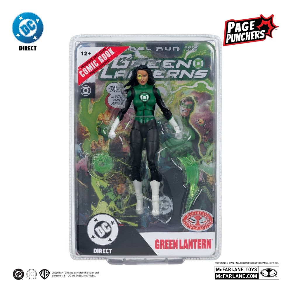 DC Direct Page Punchers figurine Jessica Cruz (Green Lanterns # 48) (Red Platinum Edition) 18 cm