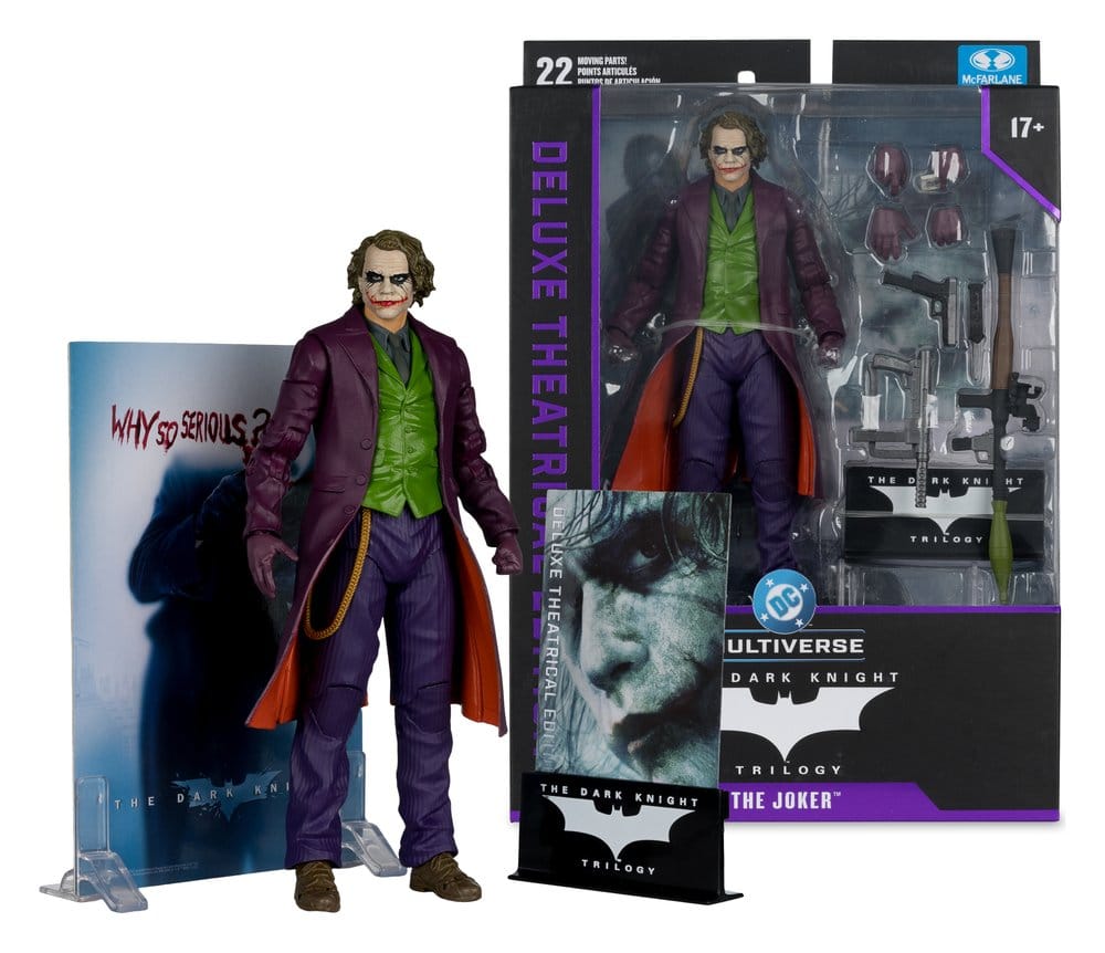 The Dark Knight : Le Chevalier noir DC Multiverse Deluxe Theatrical Edition figurine Joker 18 cm