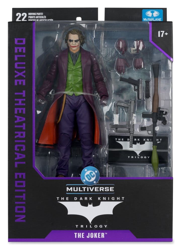 The Dark Knight : Le Chevalier noir DC Multiverse Deluxe Theatrical Edition figurine Joker 18 cm