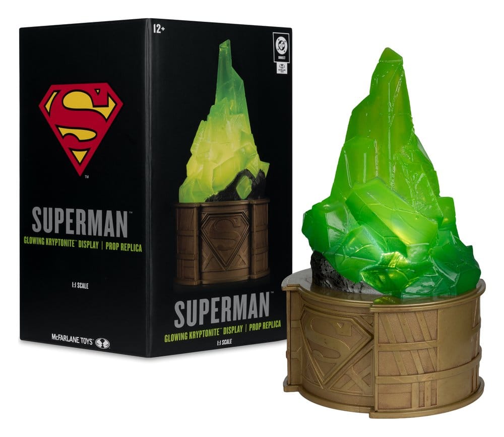Superman DC Direct réplique 1/1 Kryptonite Display (Gold Label) 18 cm
