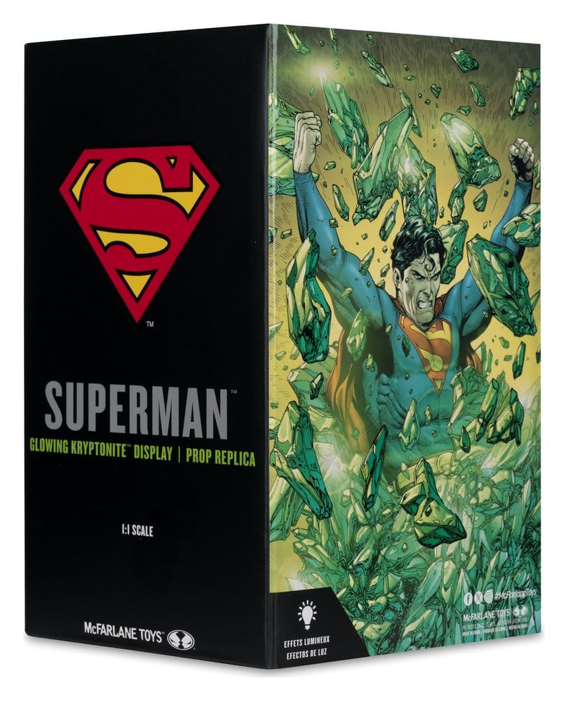 Superman DC Direct réplique 1/1 Kryptonite Display (Gold Label) 18 cm