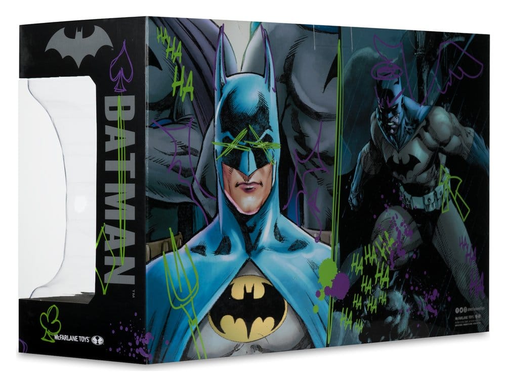 Batman DC Direct mini réplique 1/3 Pack de 2 masques de Batman Hush & Knightfall (Jokerized) (Gold Label) 18 cm