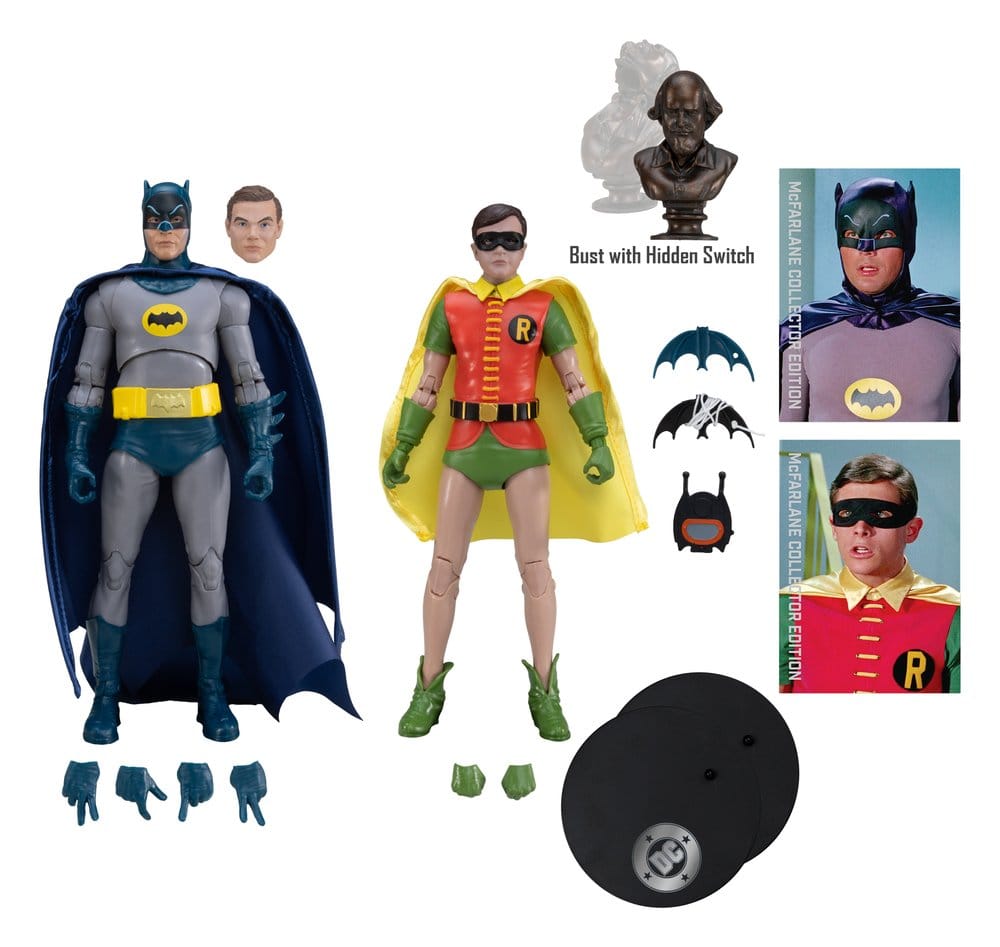 Batman Classic TV Series DC Multiverse McFarlane Collector Edition pack 2 figurines Batman et Robin 18 cm