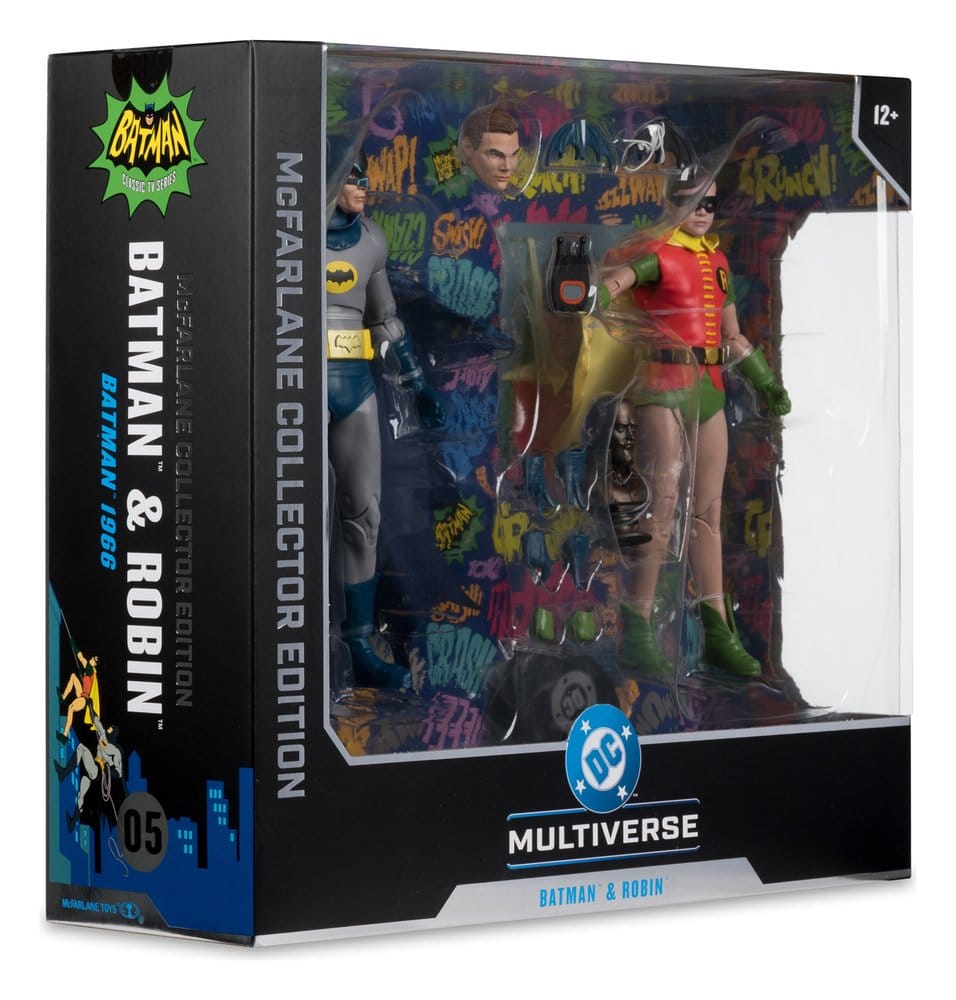 Batman Classic TV Series DC Multiverse McFarlane Collector Edition pack 2 figurines Batman et Robin 18 cm