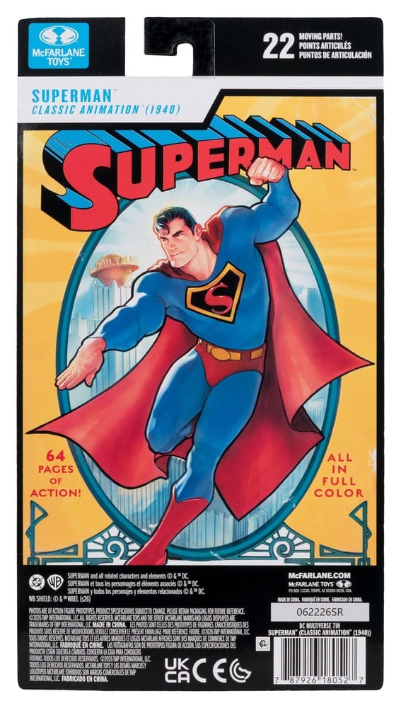 DC Multiverse figurine Superman (Classic Animation 1940) 19 cm
