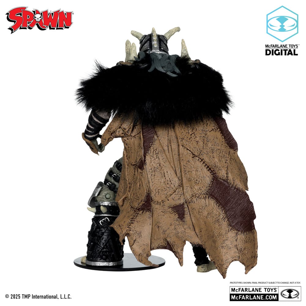 Spawn figurine Bloodaxe avec cheval (Spawn: The Dark Ages) (McFarlane Toys 30th Anniversary) (Gold Label) 18 cm
