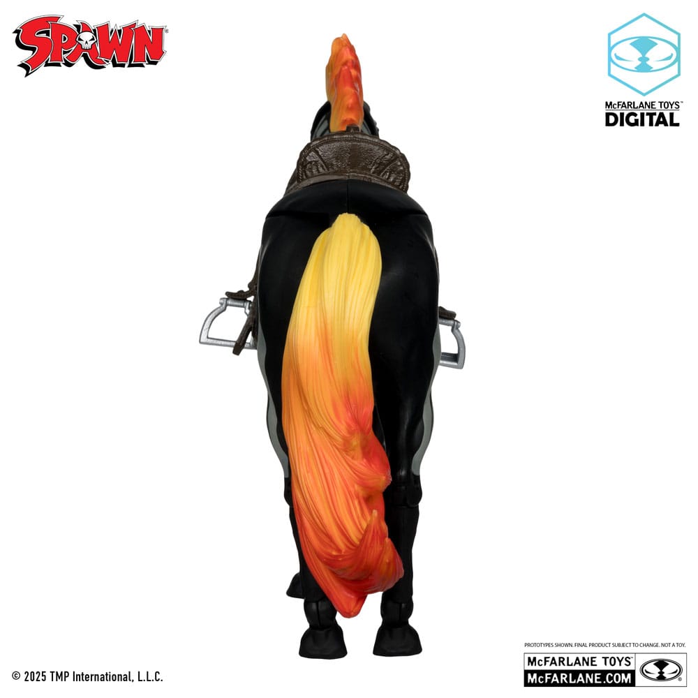 Spawn figurine Bloodaxe avec cheval (Spawn: The Dark Ages) (McFarlane Toys 30th Anniversary) (Gold Label) 18 cm