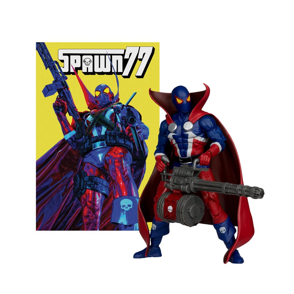 Spawn Page Punchers figurine Spawn 1977 Red and Blue (Chase) Red Platinum Edition 18 cm