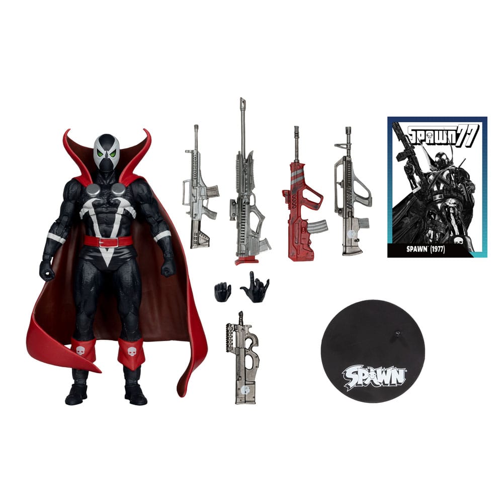 Spawn Page Punchers figurine Spawn 1977 Red and Black (Chase) Red Platinum Edition 18 cm