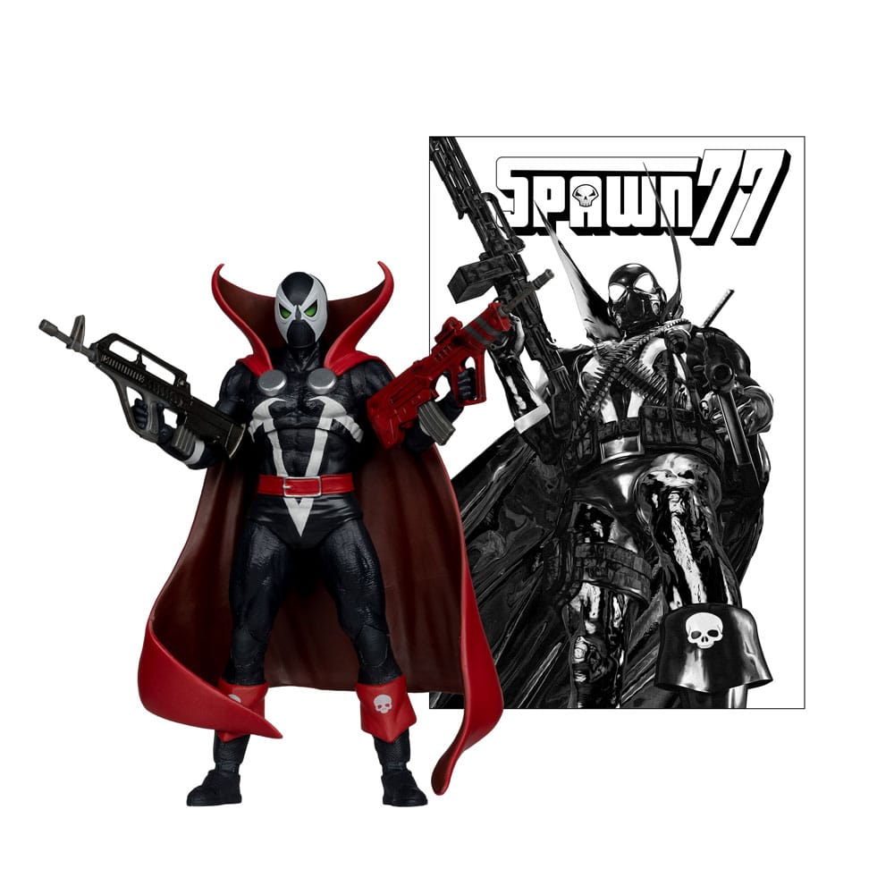 Spawn Page Punchers figurine Spawn 1977 Red and Black (Chase) Red Platinum Edition 18 cm