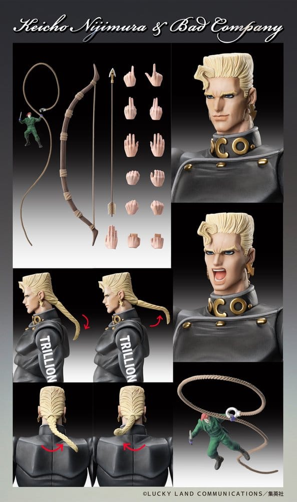 JoJo's Bizarre Adventure: Diamond Is Unbreakable figurine Chozokado Keicho Nijimura & Bad Company 17 cm