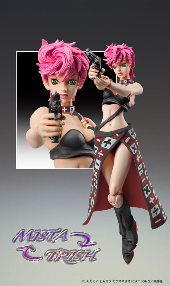 JoJo's Bizarre Adventure Part 5 figurine Super Action Chozokado Trish Una Black Ver. 15 cm