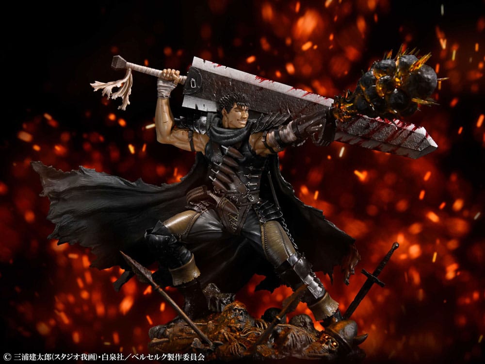 Berserk statuette PVC 1/7 Guts Black Swordsman Ver. 26 cm