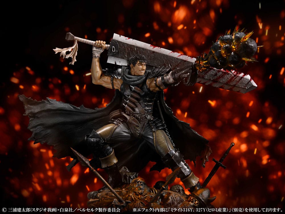 Berserk statuette PVC 1/7 Guts Black Swordsman Ver. 26 cm