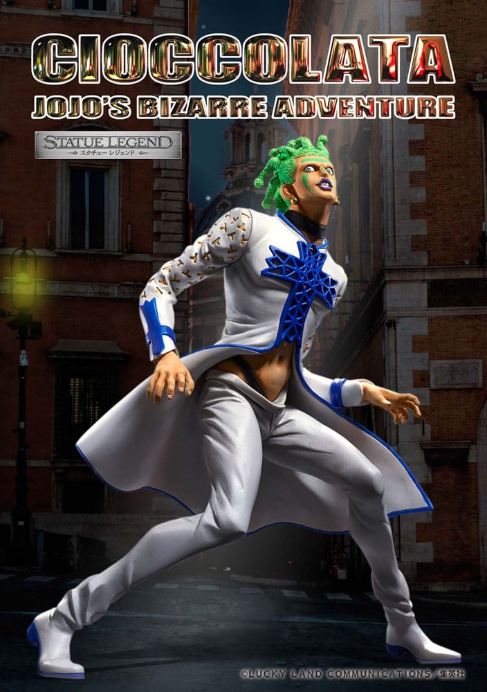 JoJo's Bizarre Adventure Part 5 Golden Wind statuette PVC Statue Cioccolata 17 cm