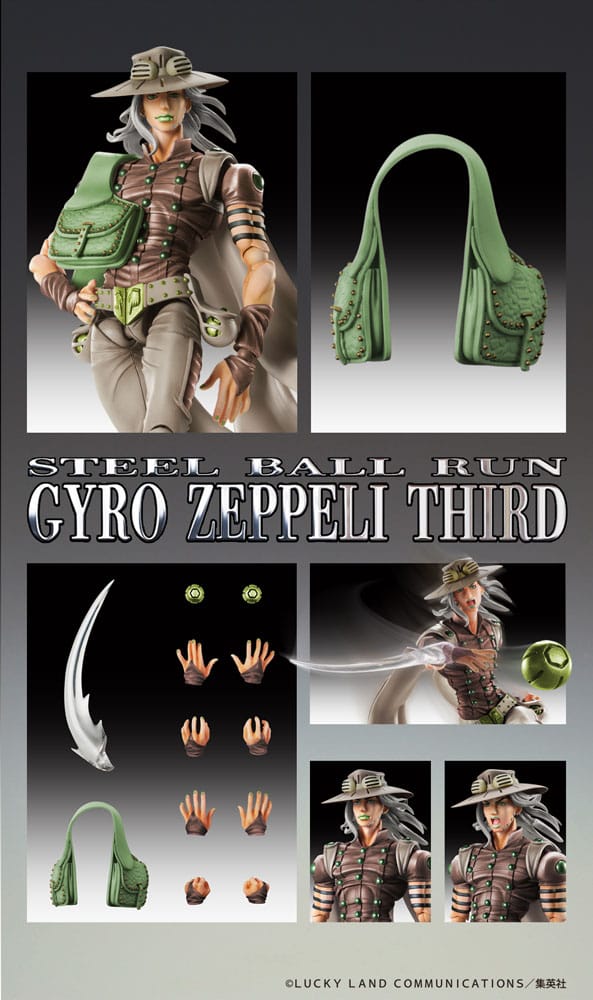 JoJo's Bizarre Adventure Part7 Steel Ball Run figurine Super Action Chozokado Johnny Joestar Second 15 cm