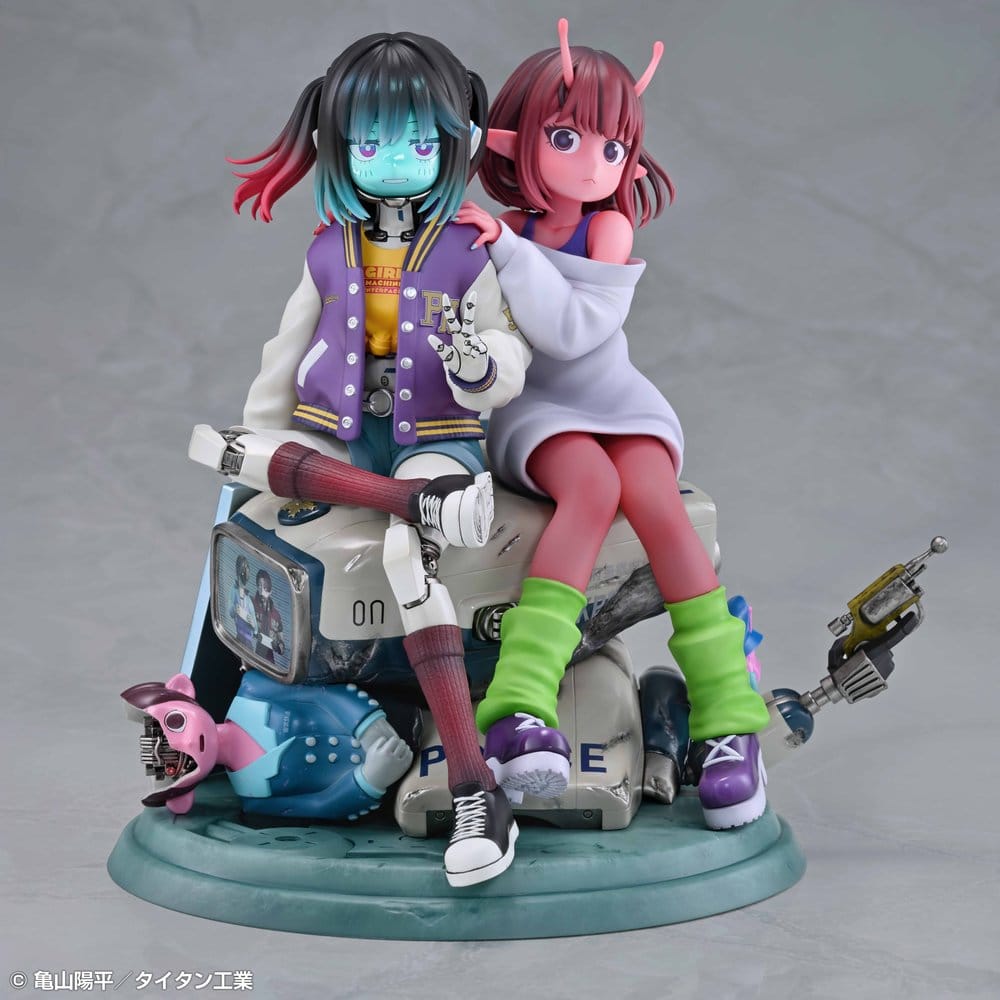 Milky Subway The Galactic Limited Express pack 2 figurines PVC Chiharu & Makina 18 cm