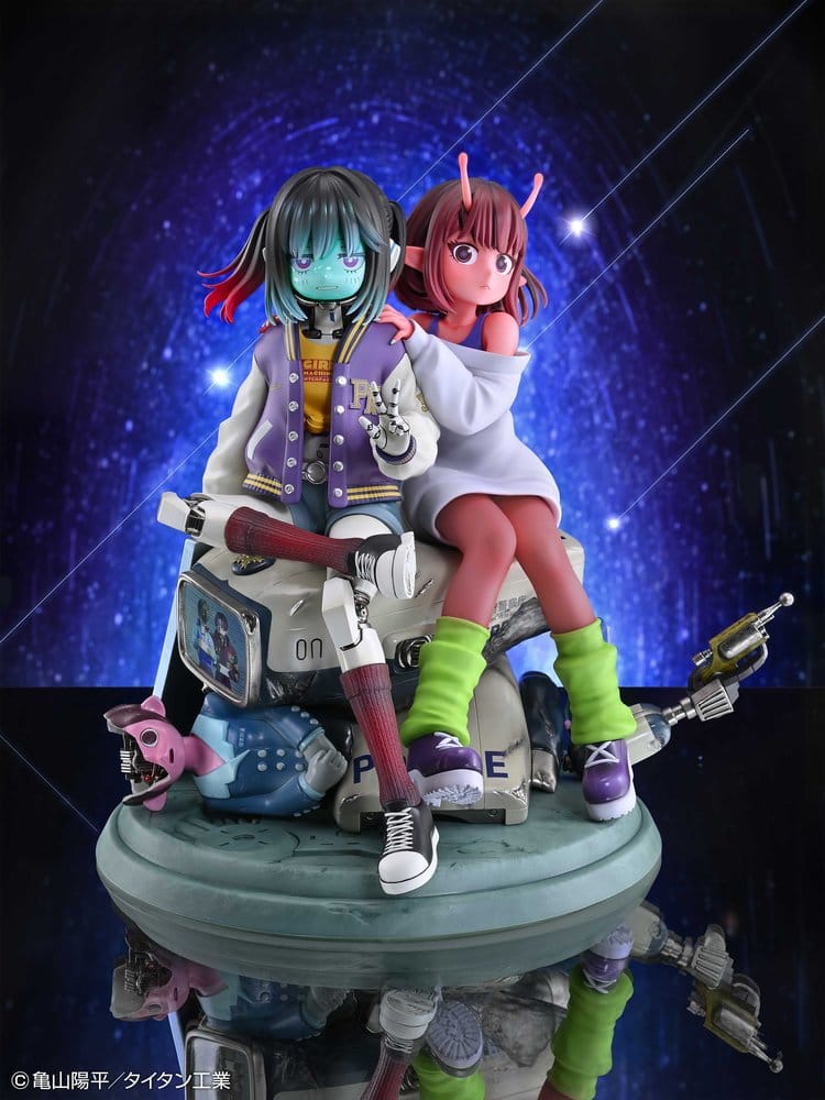 Milky Subway The Galactic Limited Express pack 2 figurines PVC Chiharu & Makina 18 cm