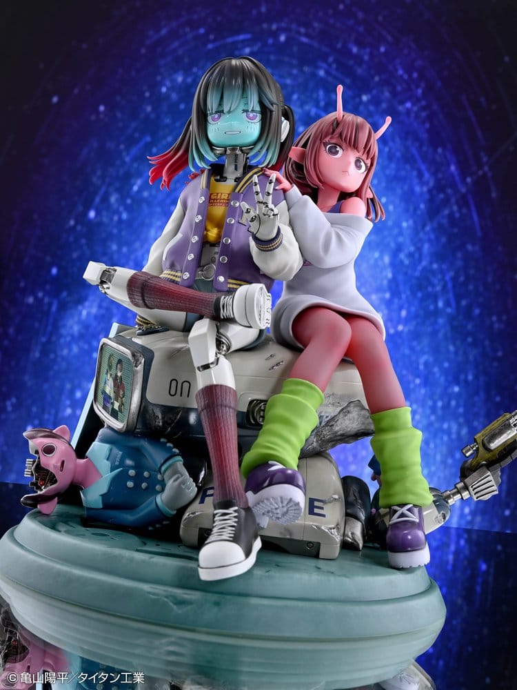 Milky Subway The Galactic Limited Express pack 2 figurines PVC Chiharu & Makina 18 cm