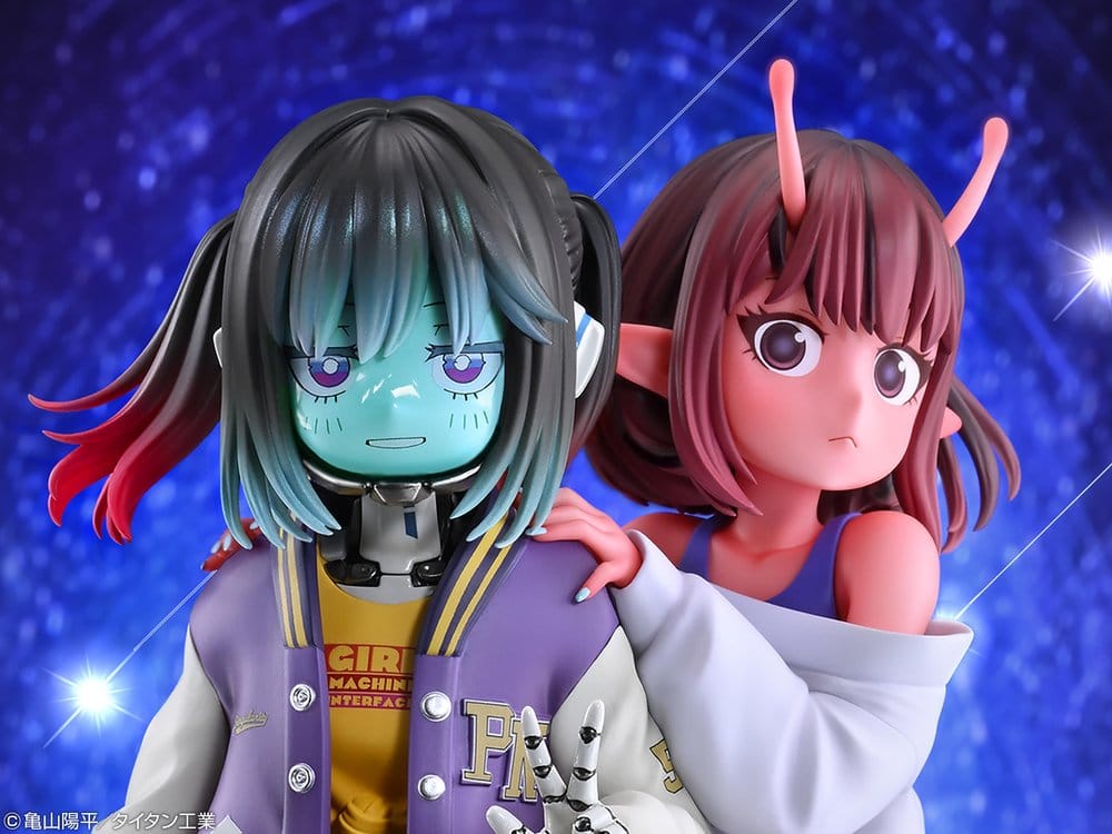 Milky Subway The Galactic Limited Express pack 2 figurines PVC Chiharu & Makina 18 cm