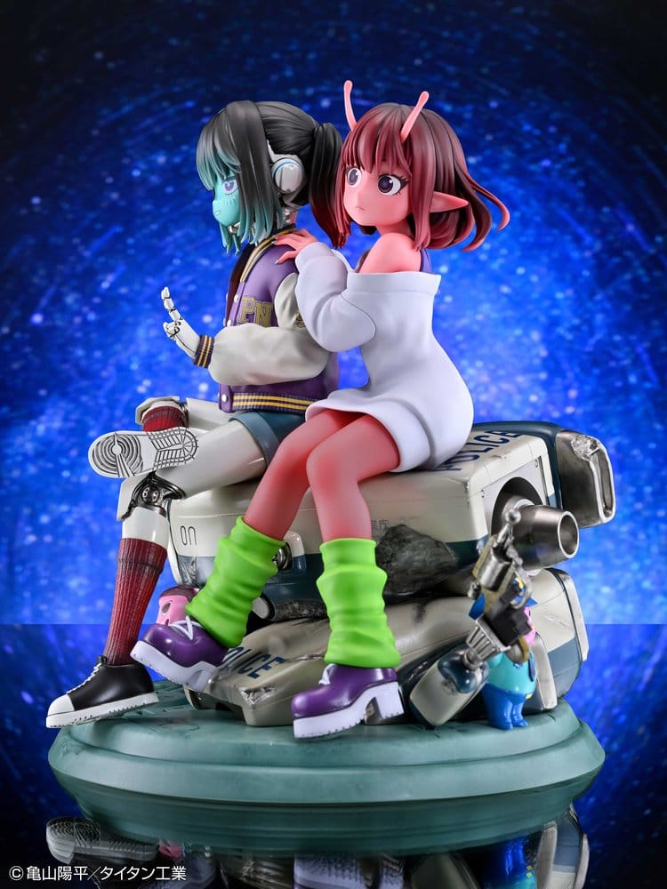 Milky Subway The Galactic Limited Express pack 2 figurines PVC Chiharu & Makina 18 cm