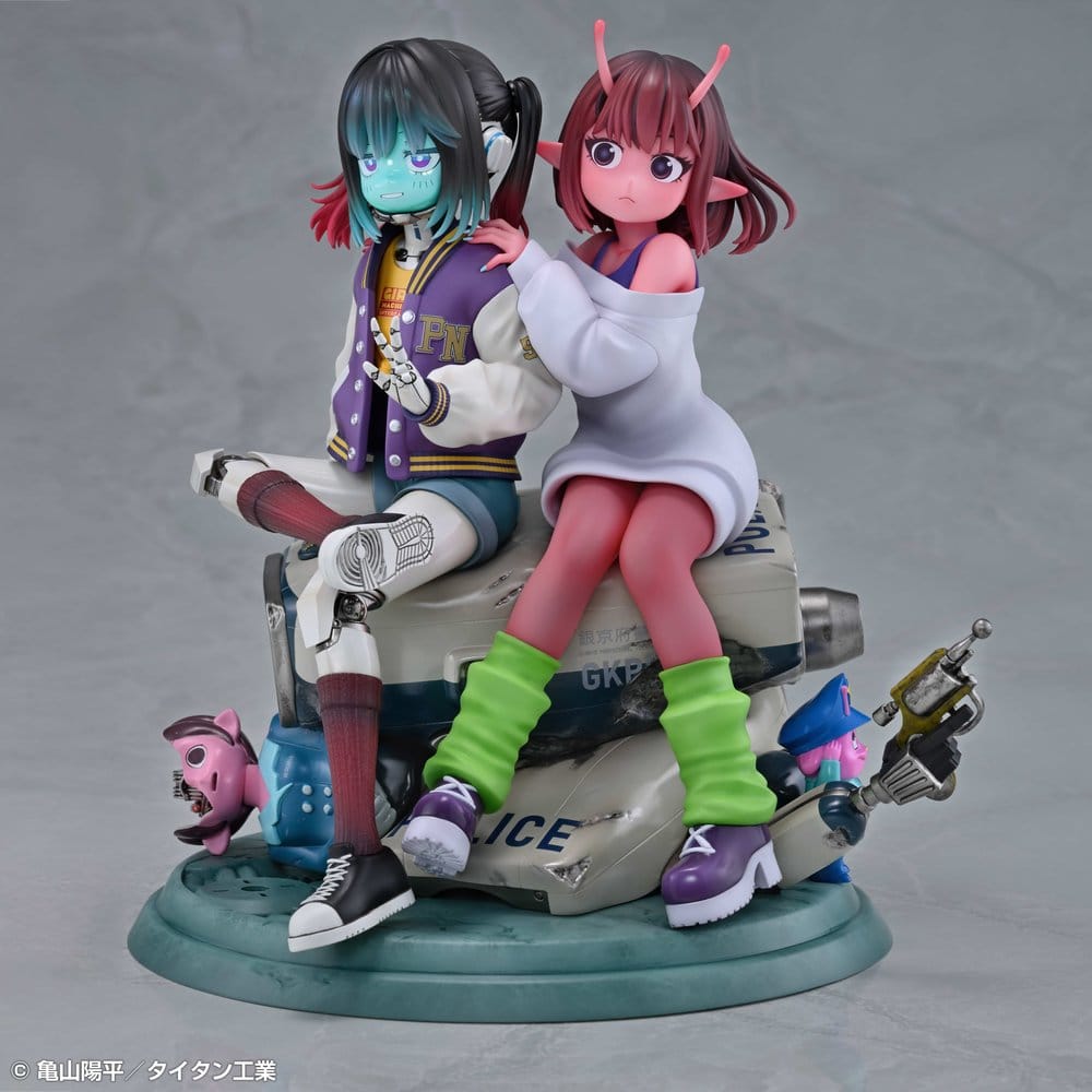 Milky Subway The Galactic Limited Express pack 2 figurines PVC Chiharu & Makina 18 cm