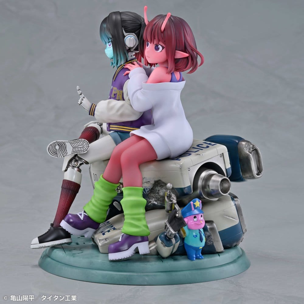 Milky Subway The Galactic Limited Express pack 2 figurines PVC Chiharu & Makina 18 cm