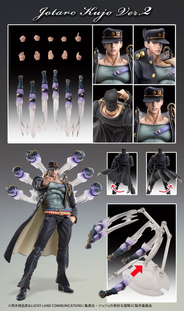 JoJo's Bizarre Adventure: Stardust Crusaders Chozokado figurine Jotaro Kujo Ver.2 16 cm
