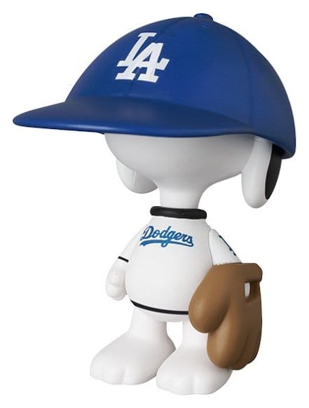 MLB × Peanuts figurine PVC UDF Los Angeles Dodgers Snoopy 7 cm