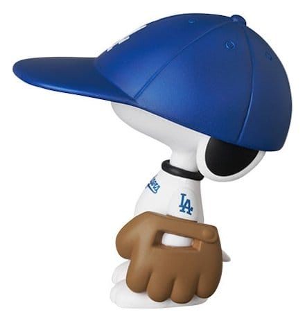 MLB × Peanuts figurine PVC UDF Los Angeles Dodgers Snoopy 7 cm