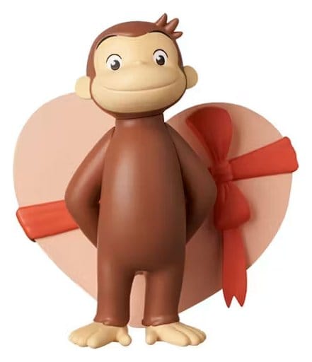 Georges le petit curieux UDF figurine mini avec cœur 6 cm
