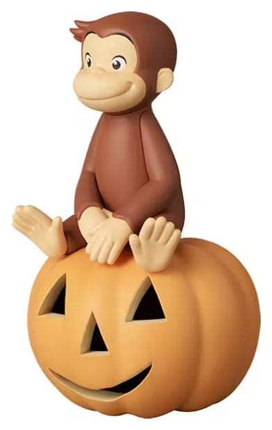 Georges le petit curieux UDF figurine mini avec citrouille 6 cm
